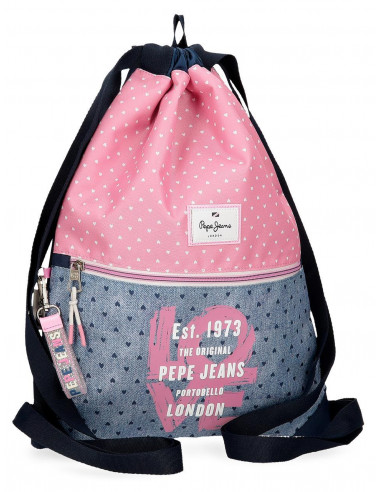 6823821 GYM SAC W/ZIPPER.  NONI DENIM